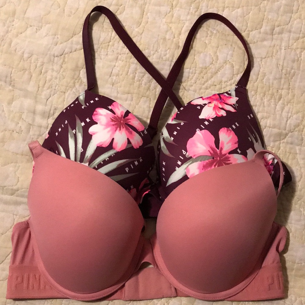 Pink Push up bras 36C